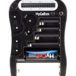 Ansmann Batterie-Tester mit LCD-Anzeige für Rund- und Knopfzellen sowie 9V-Block (1900-0037)