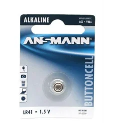 ANSMANN LR41 Alkaline Knopfzellen Batterie 1.5 V 1er Pack