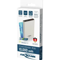 ANSMANN PB222PD Powerbank 10.000 mAh weiß