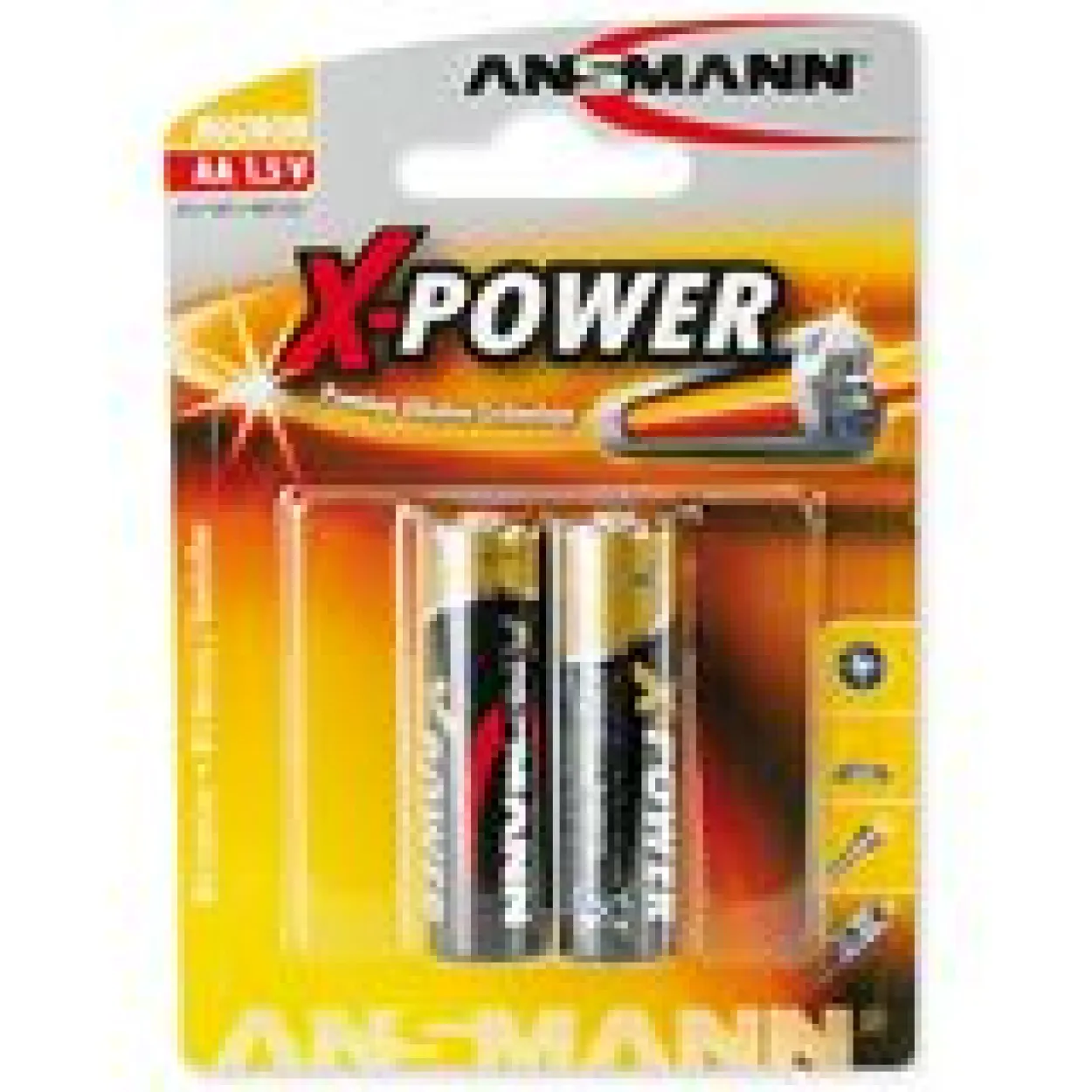 ANSMANN X-Power LR6 Alkaline AA Mignon Batterie 1.5 V 2er Pack