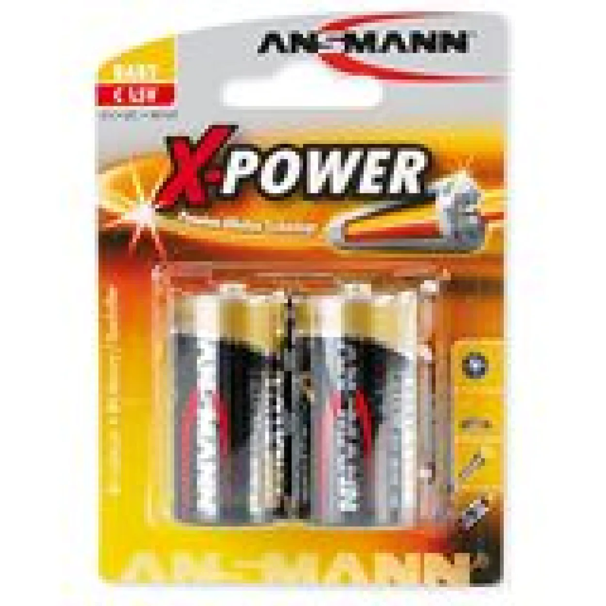 ANSMANN X-Power LR14 Alkaline C Baby Batterie 1.5 V 2er Pack