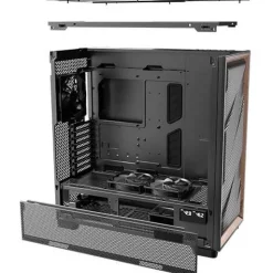 Antec Flux Pro Midi Tower ohne Netzteil schwarz/braun