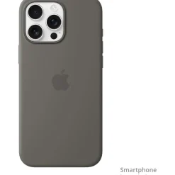 APPLE iPhone 16 Pro Max Silicone Case with MagSafe - Stone Gray
