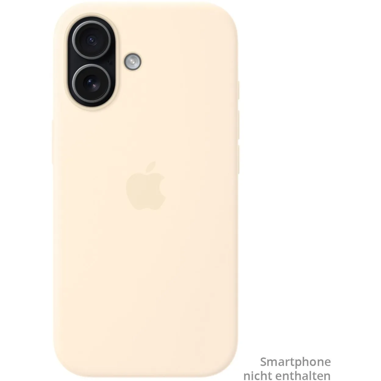 Apple Silikon Case mit MagSafe Handyhülle für iPhone 17 vanille