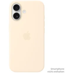 Apple Silikon Case mit MagSafe Handyhülle für iPhone 17 vanille