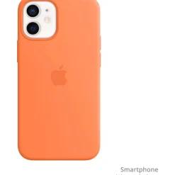 Apple Silikon Case mit MagSafe für iPhone 12 Mini Kumquat (MHKN3ZM/A)