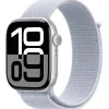 Apple Smartwatch Watch S10 2024 Aluminium Cellular 46mm Silber (Sport Loop blaue Wolke)
