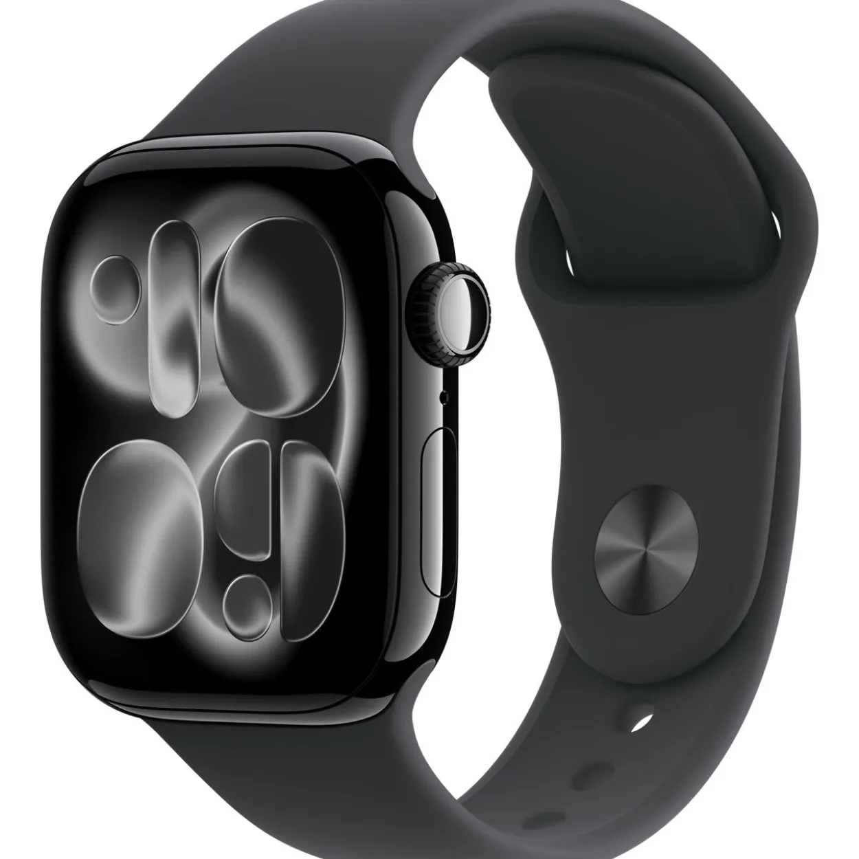 Apple Watch S11 2025 Aluminium Cellular 42mm Diamantschwarz (Sportarmband schwarz) S/M