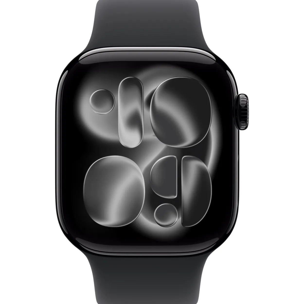 Apple Watch S11 2025 Aluminium Cellular 42mm Diamantschwarz (Sportarmband schwarz) S/M