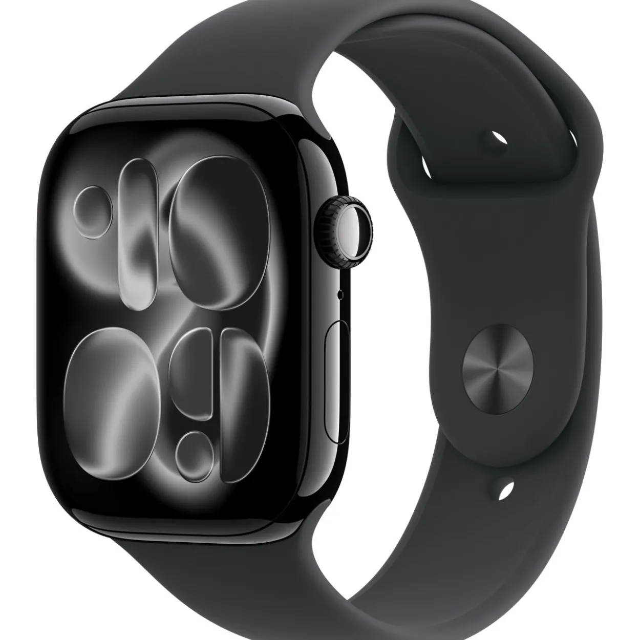 Apple Watch S11 2025 Aluminium Cellular 46mm Diamantschwarz (Sportarmband schwarz) S/M