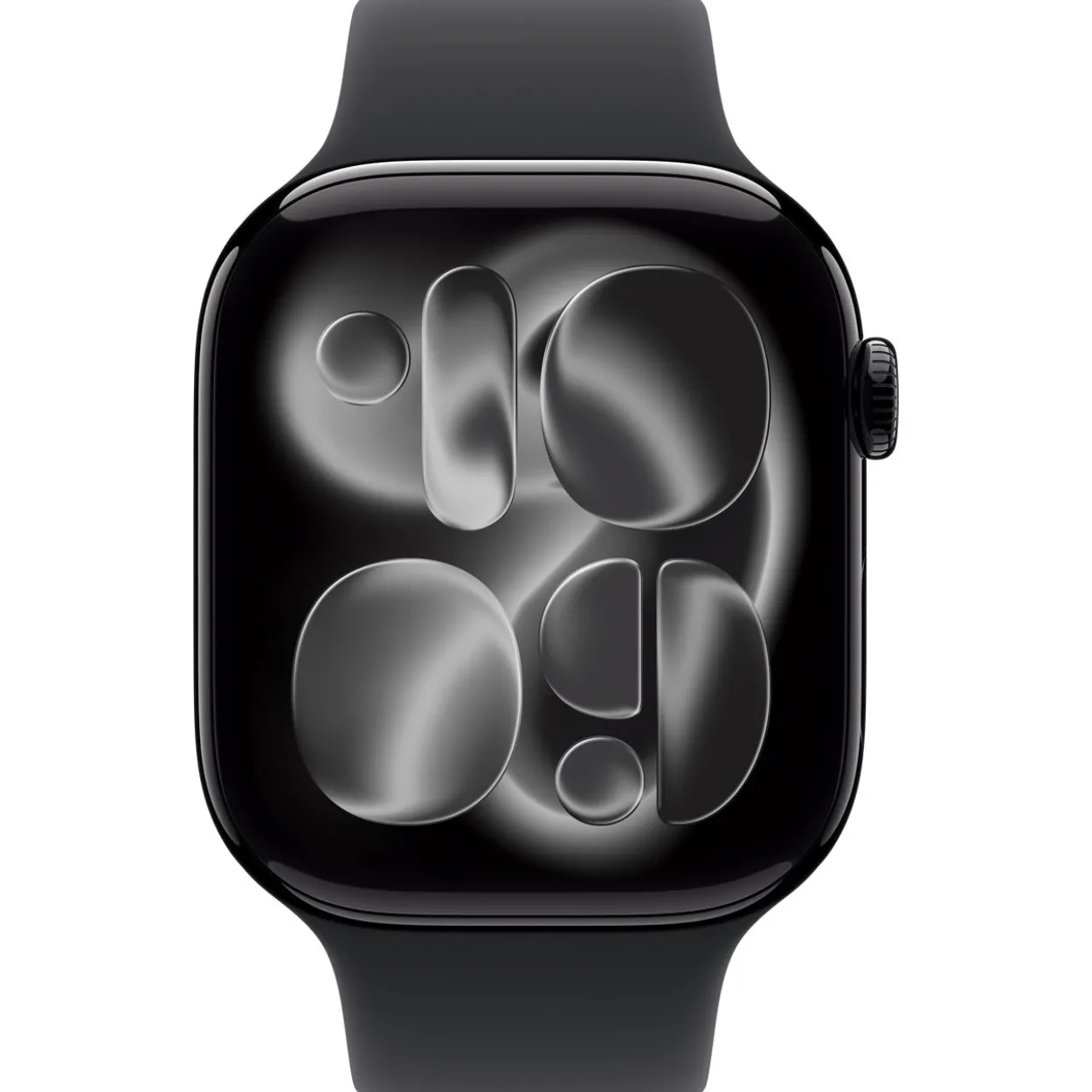 Apple Watch S11 Aluminium 46mm Diamantschwarz (Sportarmband schwarz) M/L
