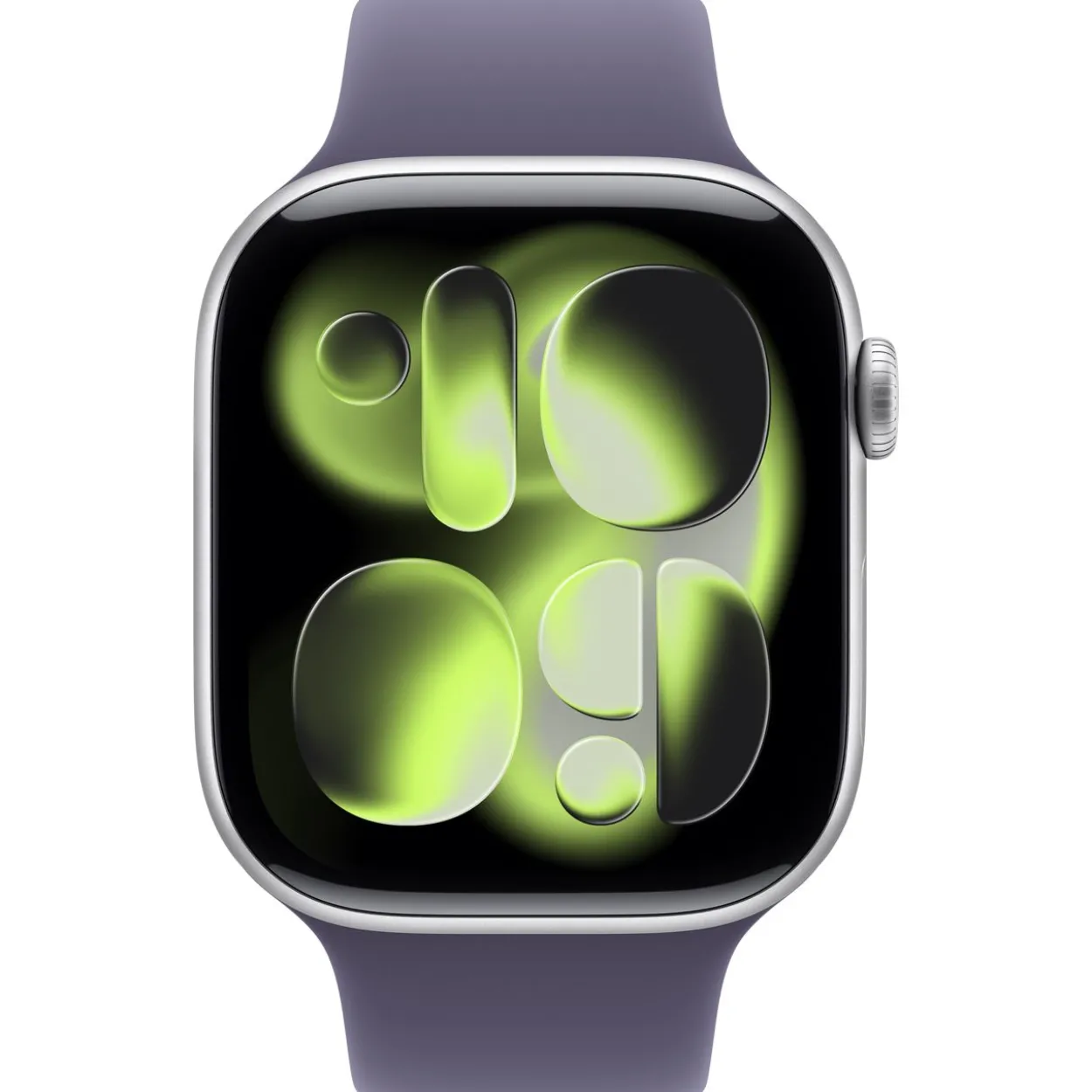 Apple Watch S11 2025 Aluminium 46mm Silber (Sportarmband nebelviolett) S/M