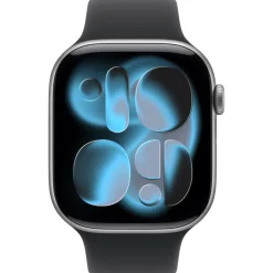 Apple Watch S11 2025 Aluminium 46mm Space Grau (Sportarmband schwarz) S/M