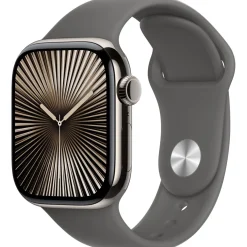 Apple Watch S10 Titan Natur Cellular 42mm (Sportarmband steingrau) M/L