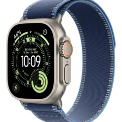 Apple Watch Ultra 3 2025 Titanium Cellular 49mm Natur (Trail Loop blau/hellblau) S/M