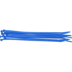 Aquatuning Kabelbinder 3,5mm x200mm UV-aktiv blau 10 Stück