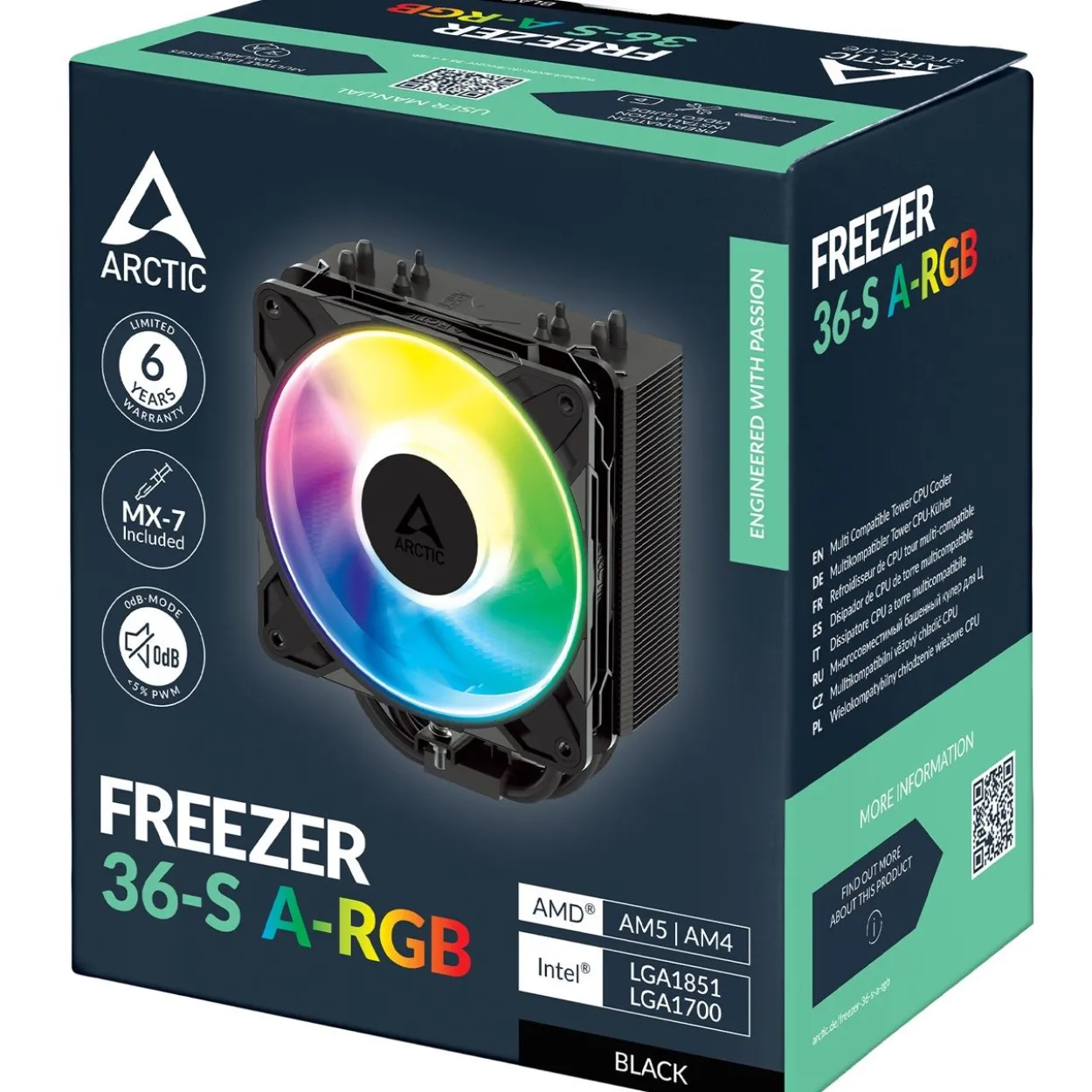 Arctic Freezer 36-S A-RGB schwarz Tower Kühler