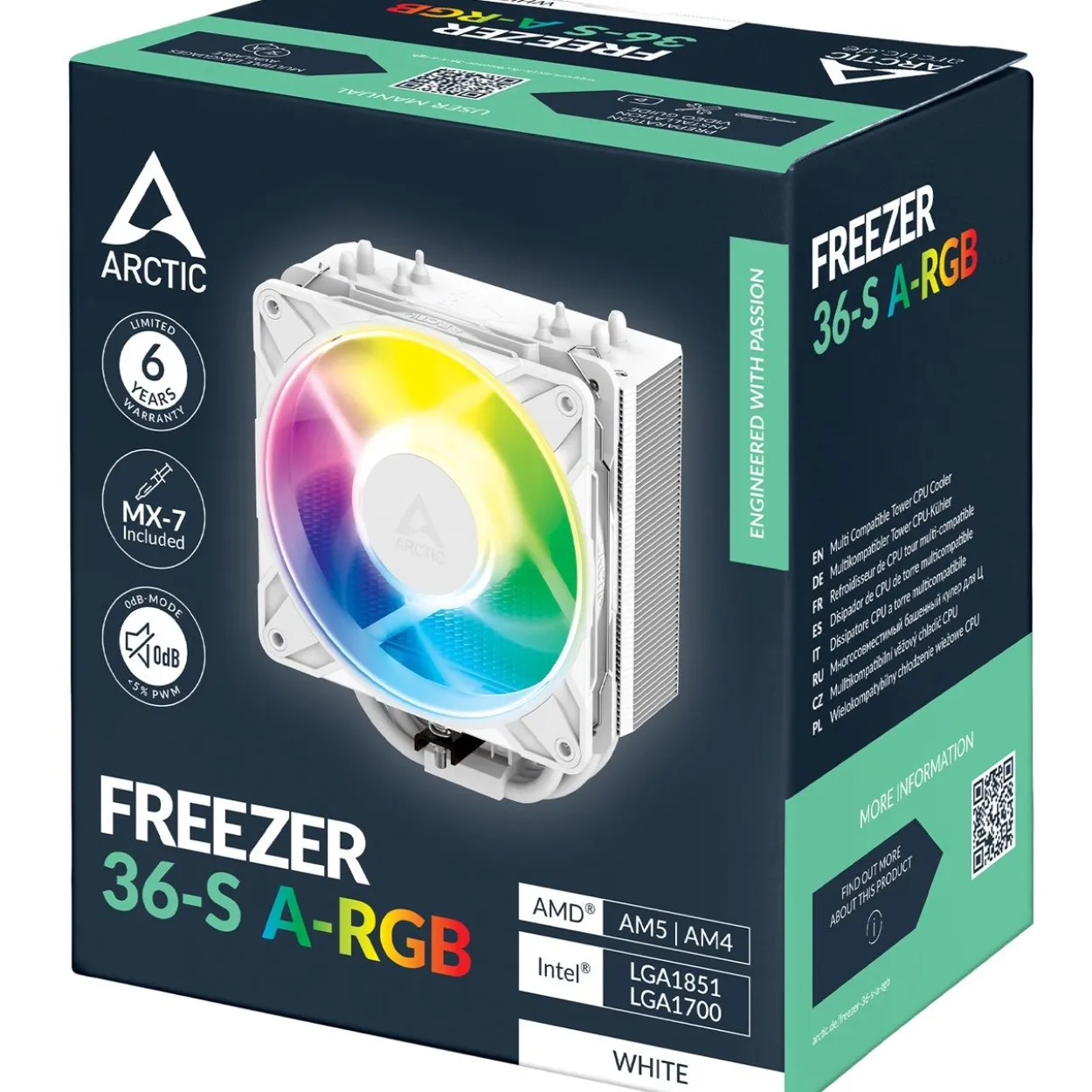 Arctic Freezer 36-S A-RGB weiß Tower Kühler