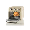Ariete Heißluftfritteuse und Mini-Ofen 3in1 Vintage Beige (weiß/beige, 1.350 Watt, Garraum 16 Liter, mit Sichtfenster)
