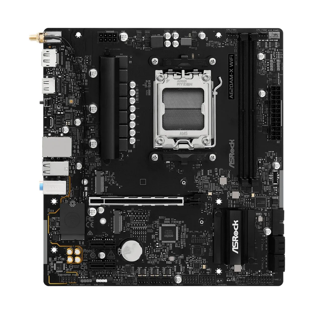 ASRock A620AM-X WiFi AMD A620A So.AM5 DDR5 µATX Retail