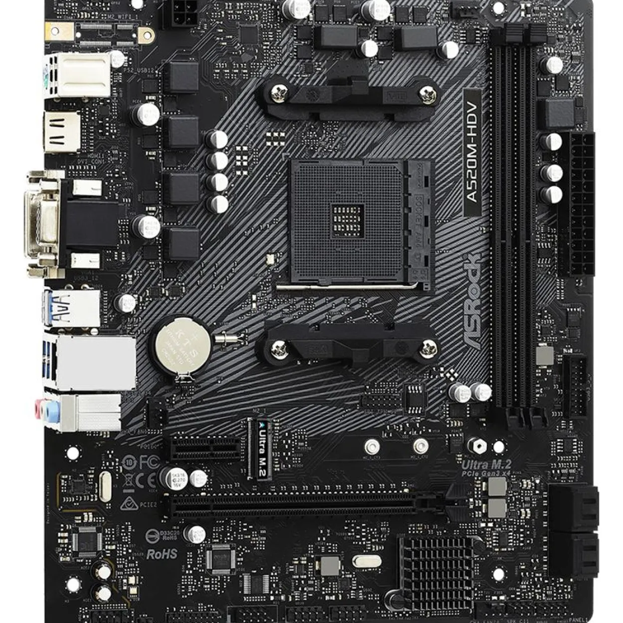 ASRock A520M-HDV AMD A520M So.AM4 Dual Channel DDR4 µATX Retail
