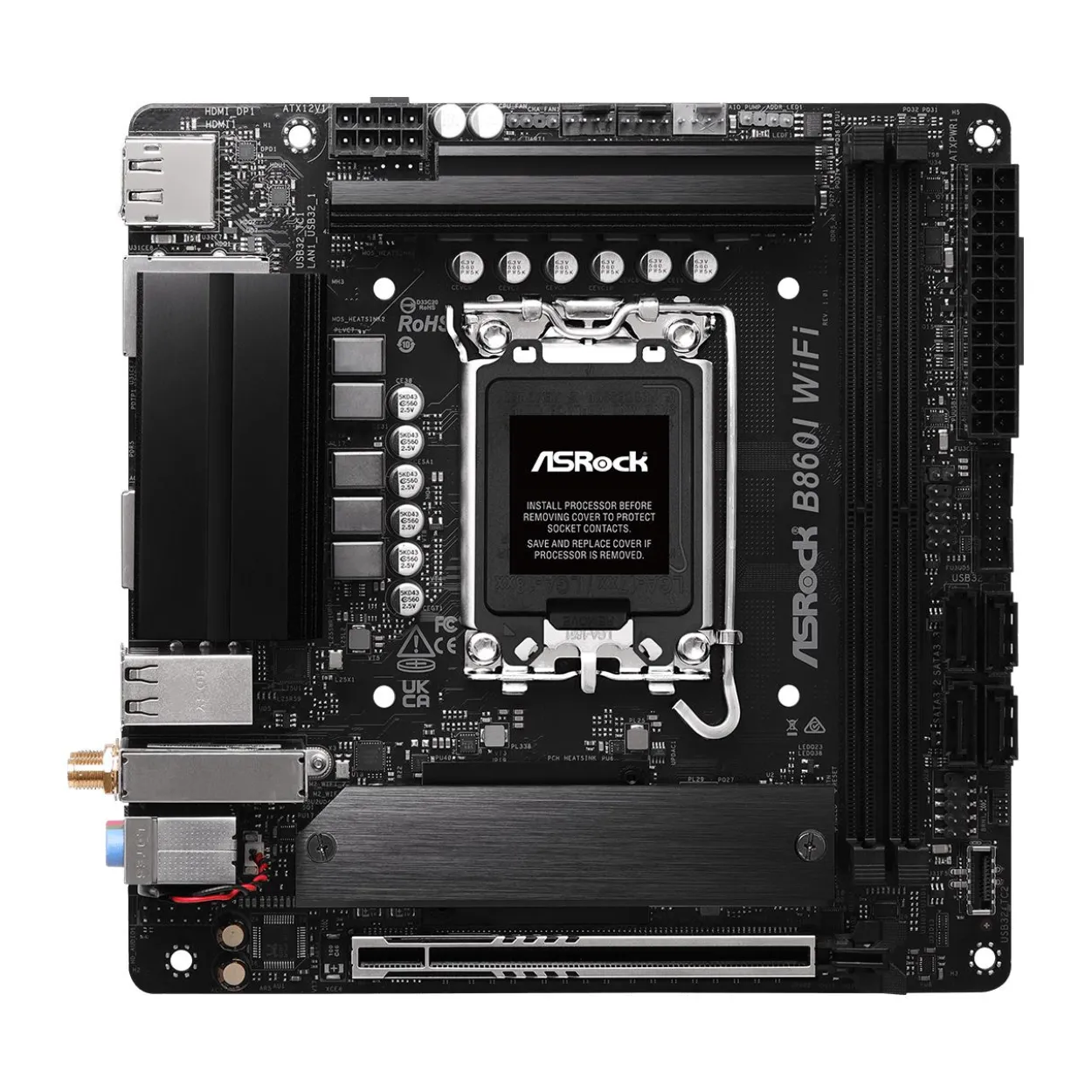 ASRock B860I WiFi Intel B860 So.1851 DDR5 Mini-ITX Retail