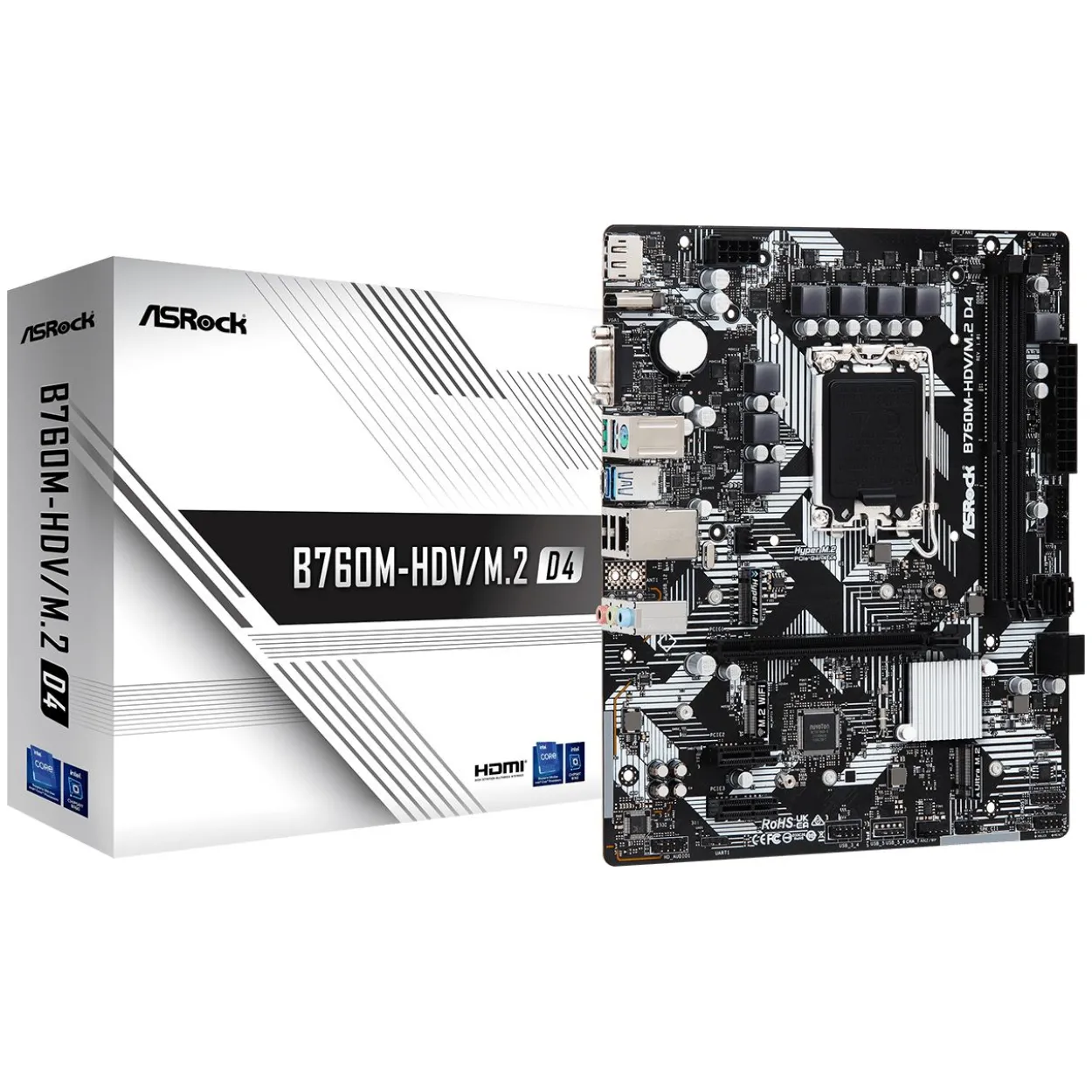 ASRock B760M-HDV/M.2 D4 Intel B760 So.1700 DDR4 mATX Retail