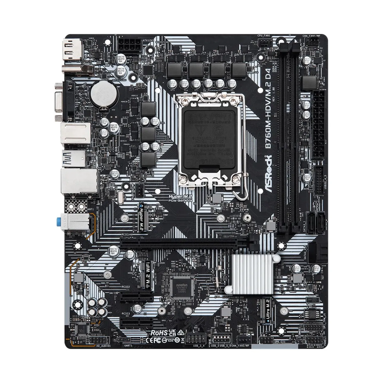 ASRock B760M-HDV/M.2 D4 Intel B760 So.1700 DDR4 mATX Retail