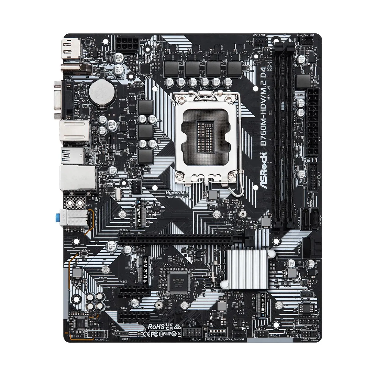 ASRock B760M-HDV/M.2 D4 Intel B760 So.1700 DDR4 mATX Retail