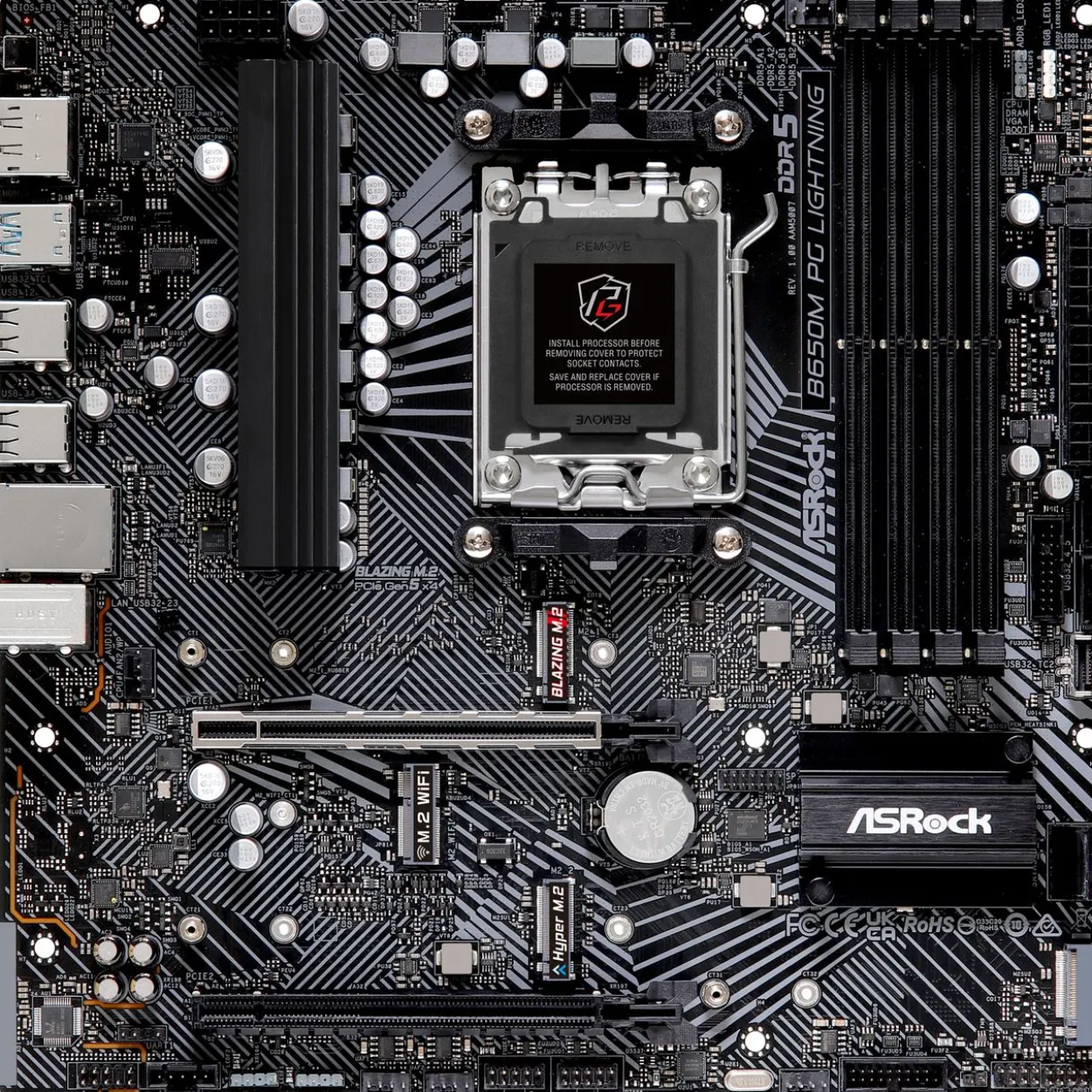 ASRock B650M PG Lightning AMD B650 So.AM5 DDR mATX Retail
