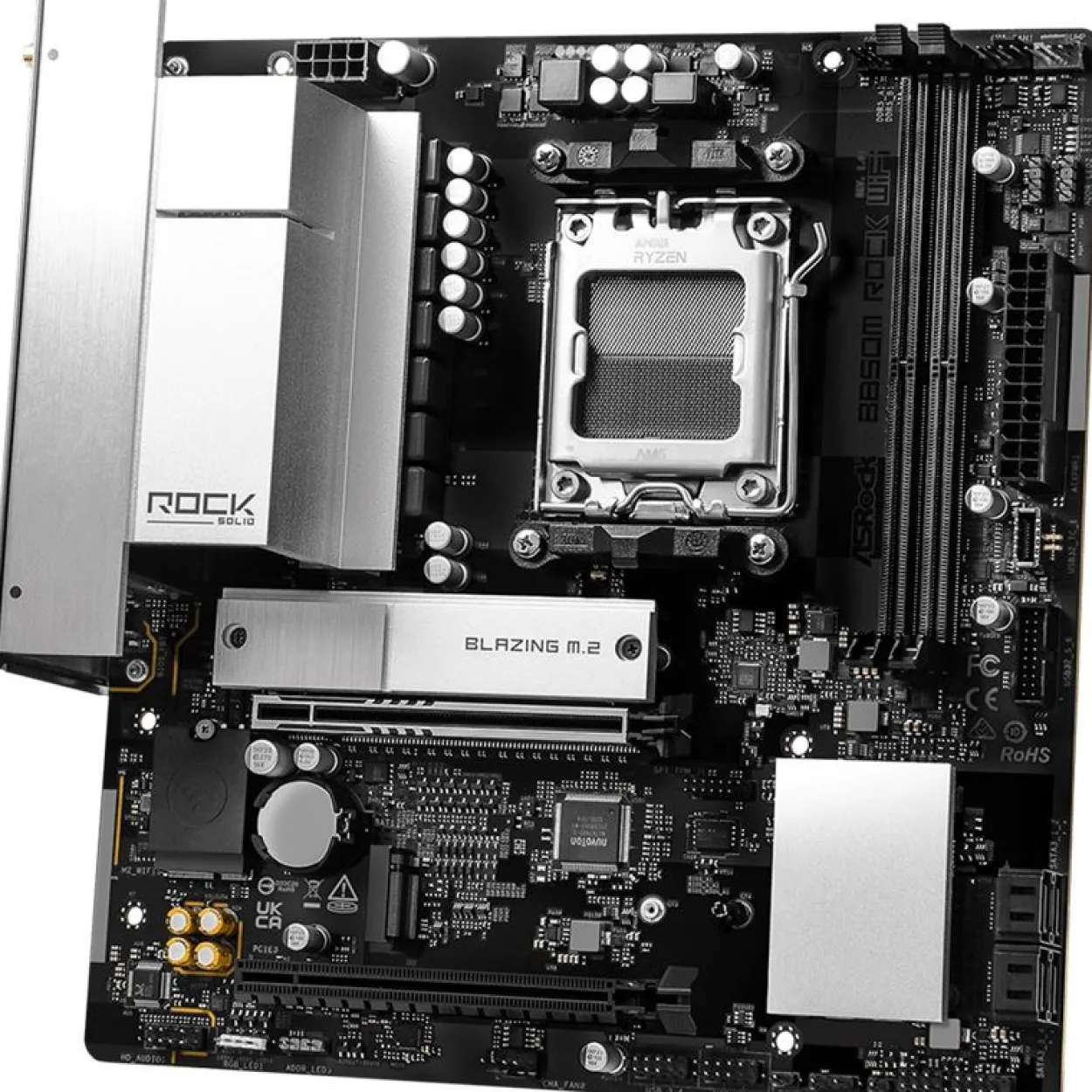 ASRock B850M Rock WiFi AMD B850 So.AM5 DDR5 µATX Retail