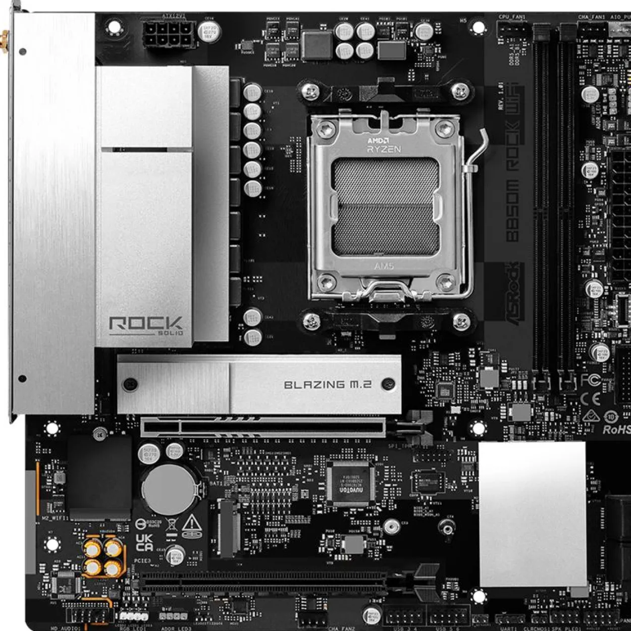 ASRock B850M Rock WiFi AMD B850 So.AM5 DDR5 µATX Retail
