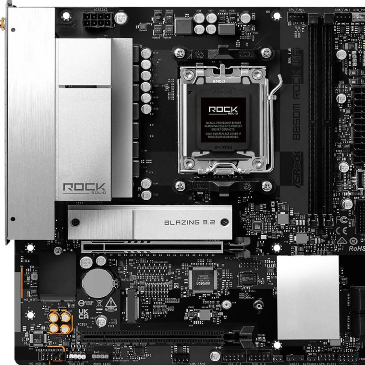ASRock B850M Rock WiFi AMD B850 So.AM5 DDR5 µATX Retail