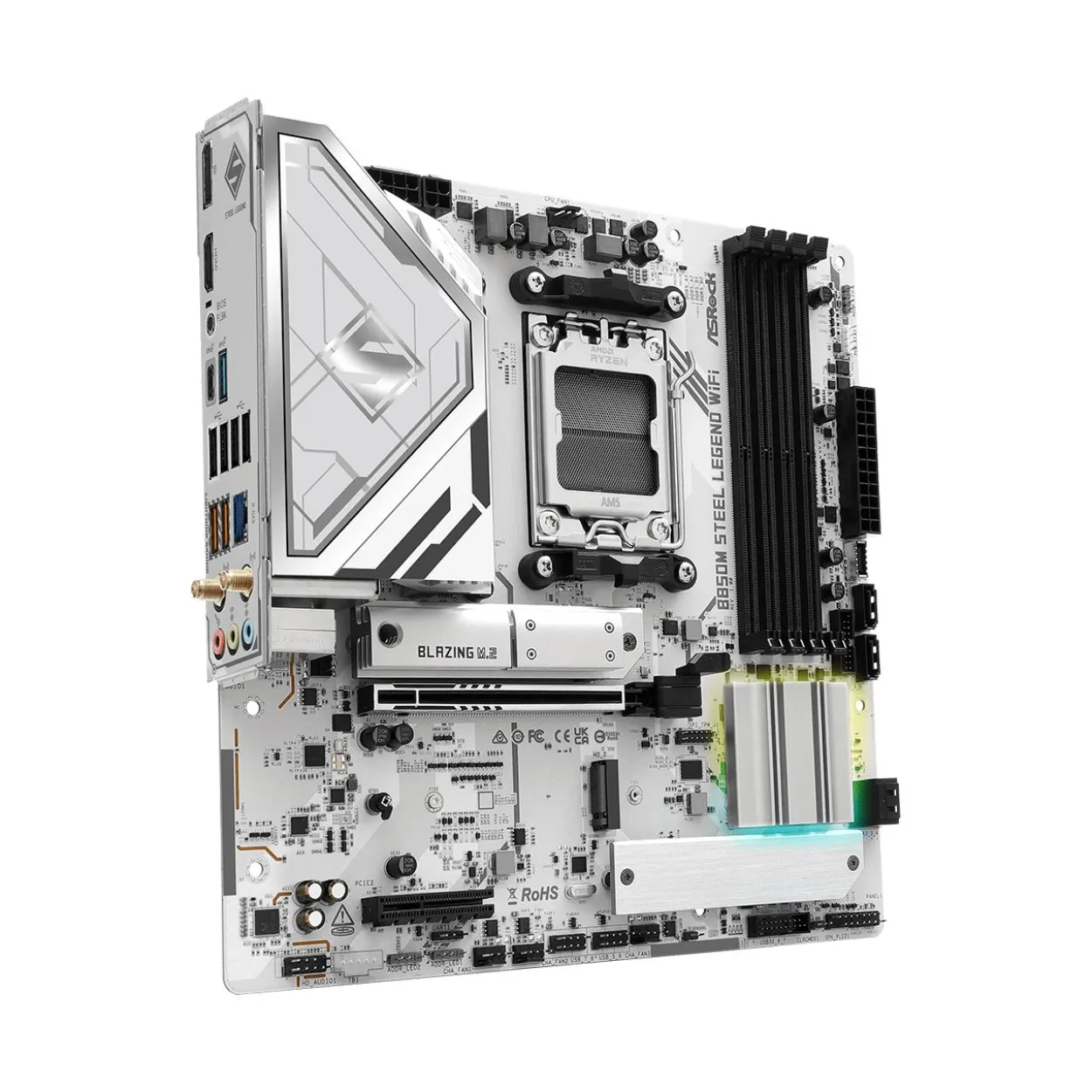 ASRock B850M Steel Legend WiFi AMD B850 So.AM5 DDR5 mATX Retail