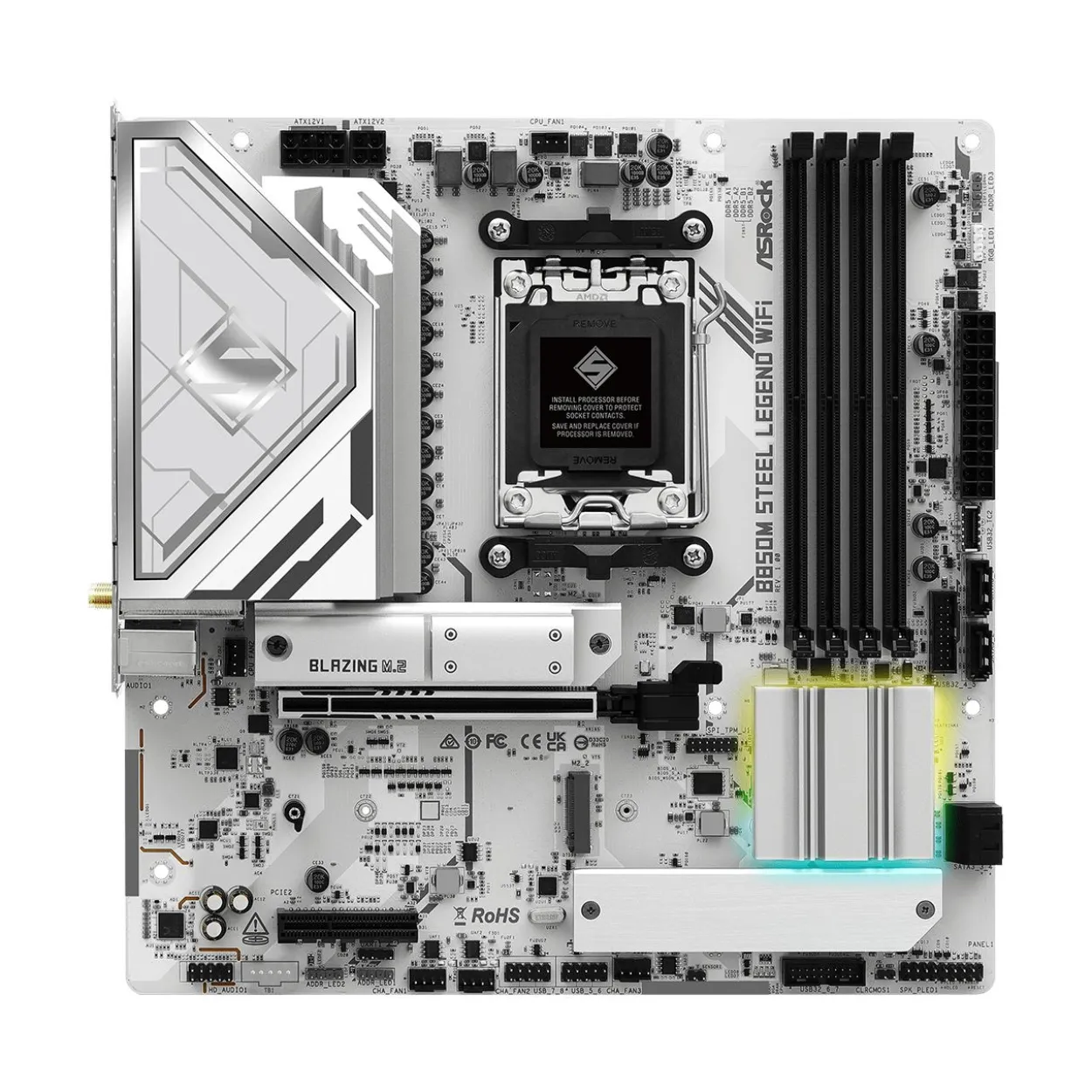 ASRock B850M Steel Legend WiFi AMD B850 So.AM5 DDR5 mATX Retail