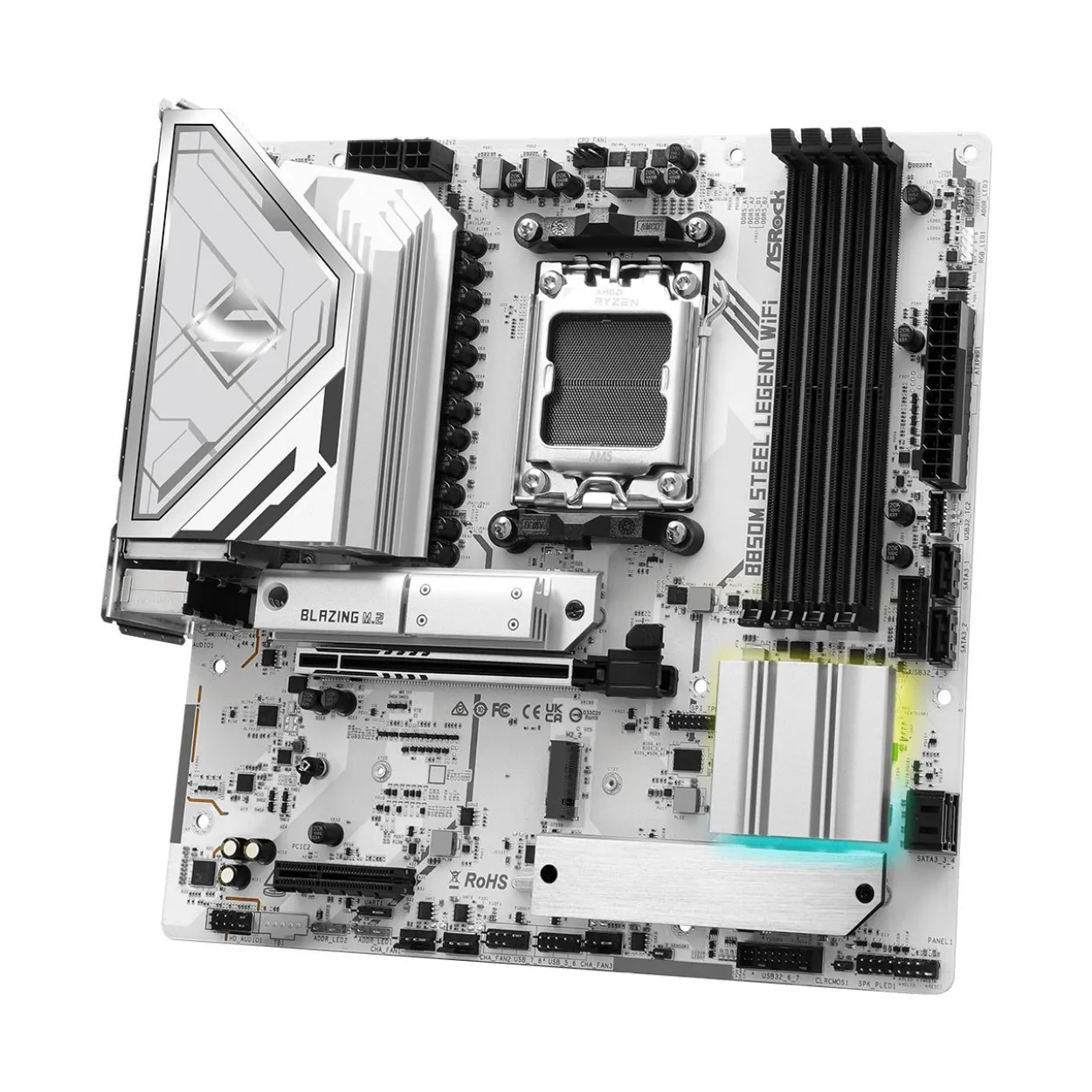 ASRock B850M Steel Legend WiFi AMD B850 So.AM5 DDR5 mATX Retail