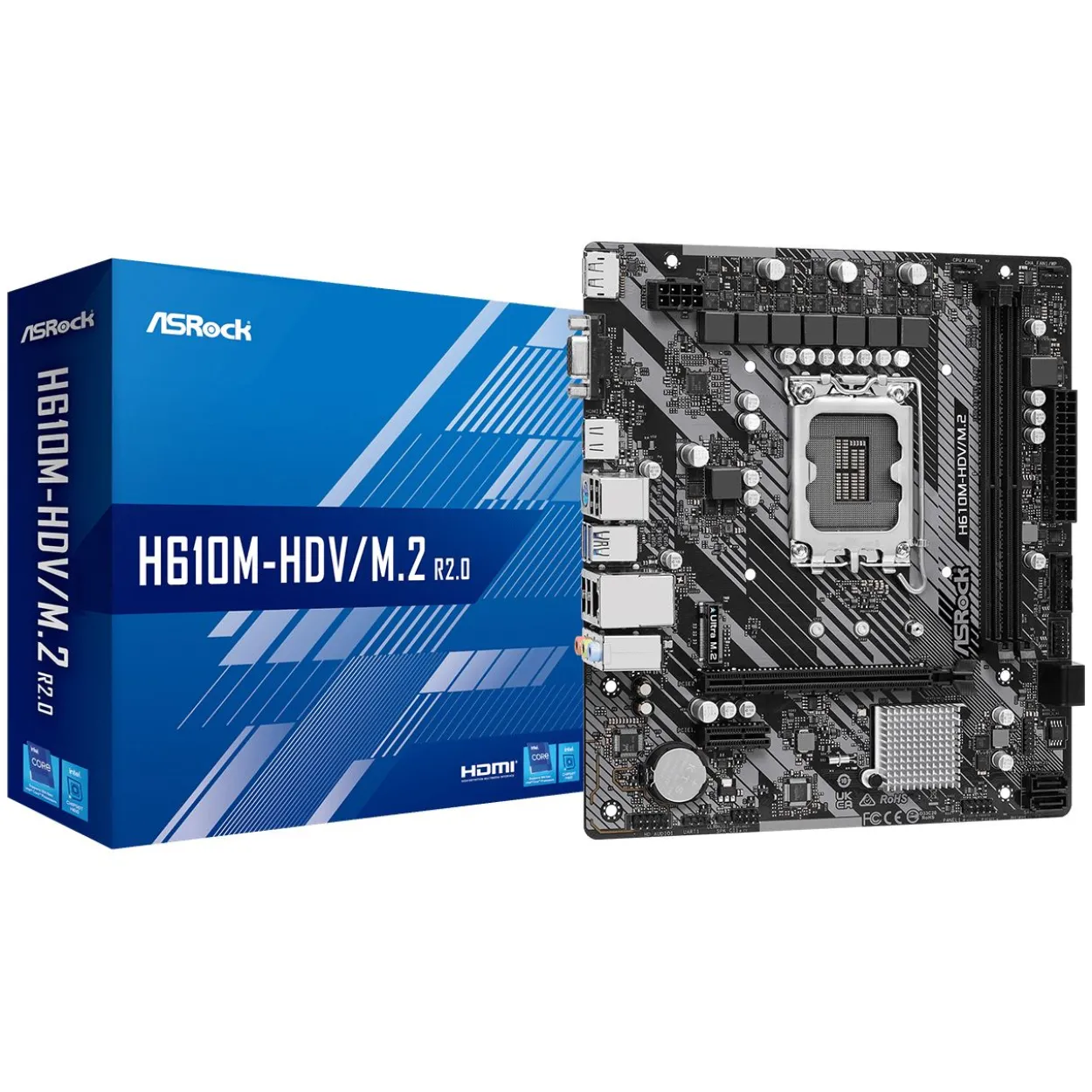 ASRock H610M-HDV/M.2 Intel H610 So.1700 DDR4 mATX Retail