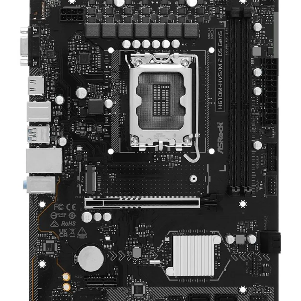 ASRock H610M-HVS/M.2 D5 Gen5 Intel H610 So. 1700 DDR5 µATX Retail