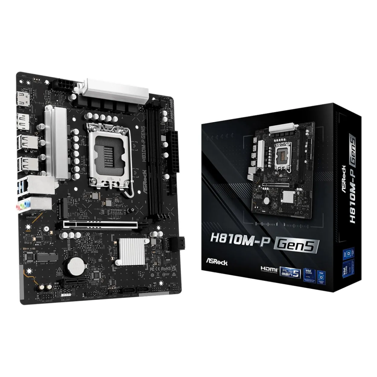 ASRock H810M-P GEN5 DDR5 Intel S1851 90-MXBUE0-A0UAYZ retail