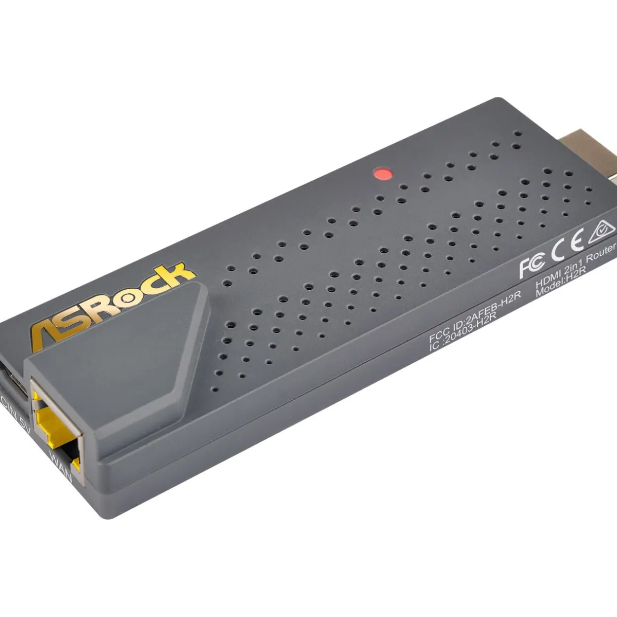 ASRock H2R HDMI Dongle 2-In-1 Travel Router 300 Mbps