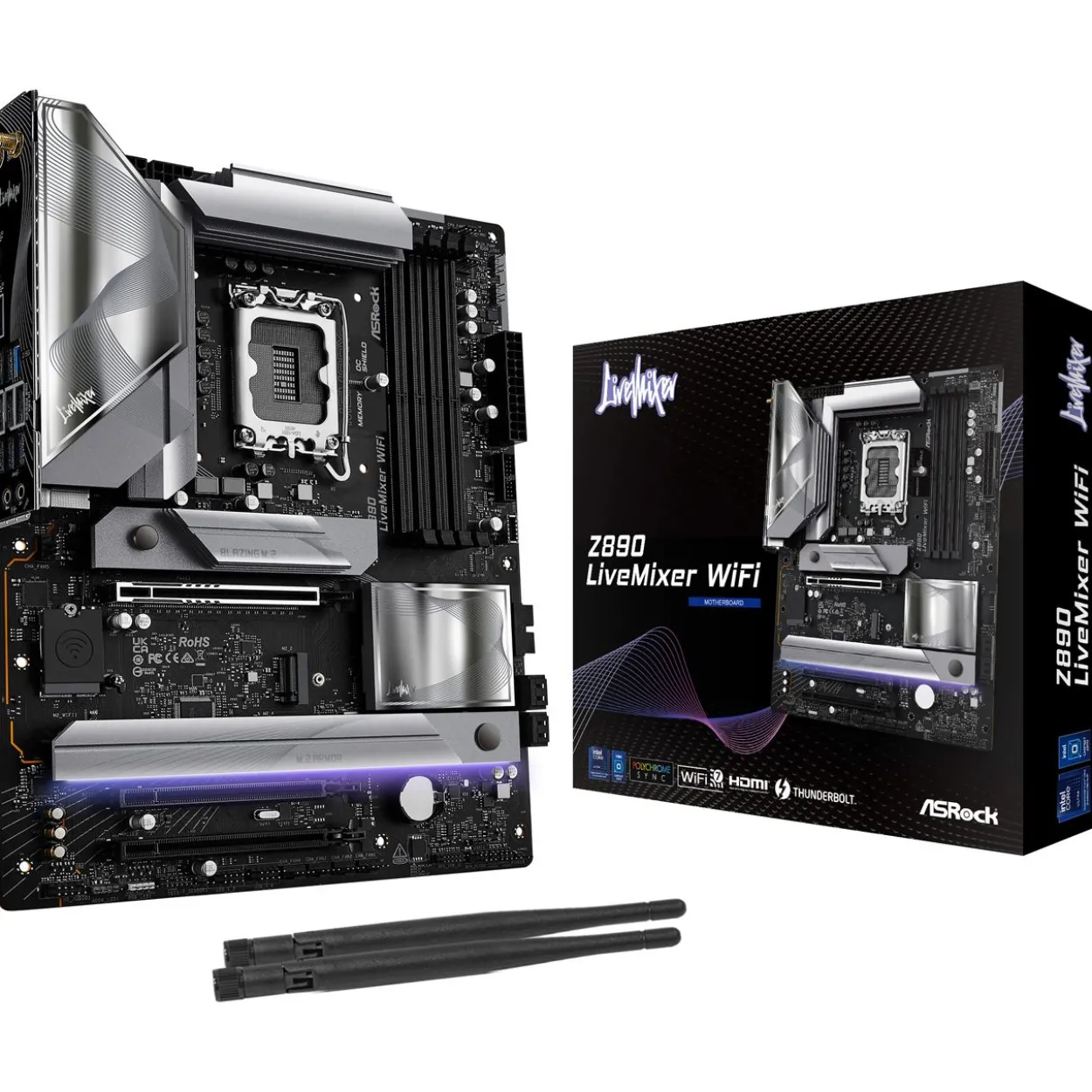 ASRock LiveMixer Intel Z890 So.1851 DDR5 ATX Retail