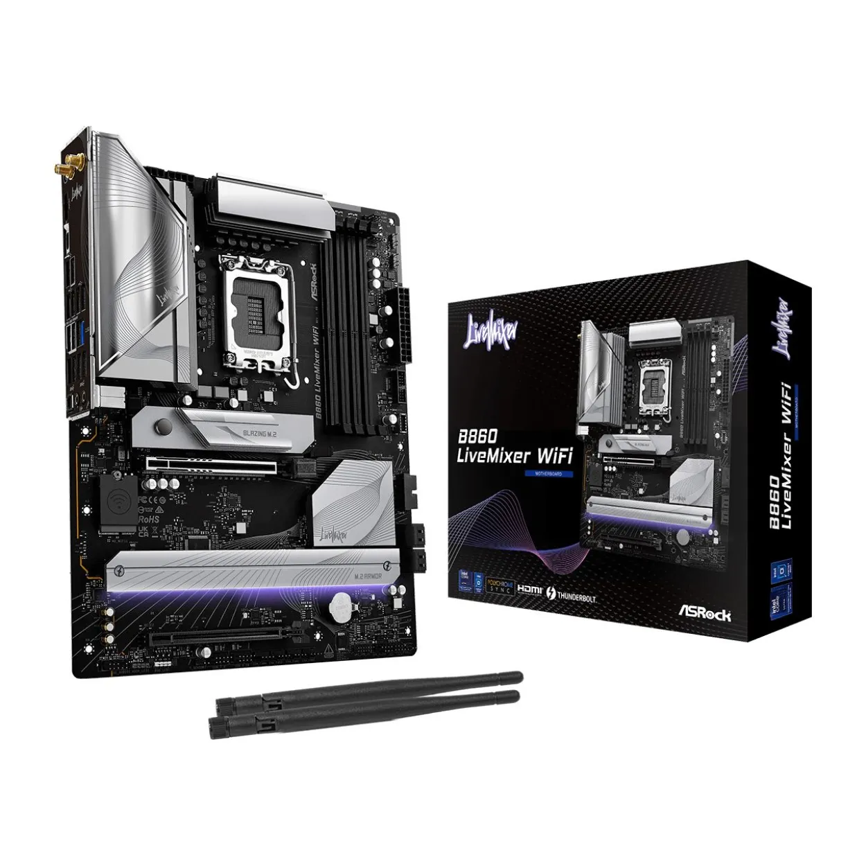 ASRock LiveMixer WiFi Intel B860 So.1851 DDR5 ATX Retail