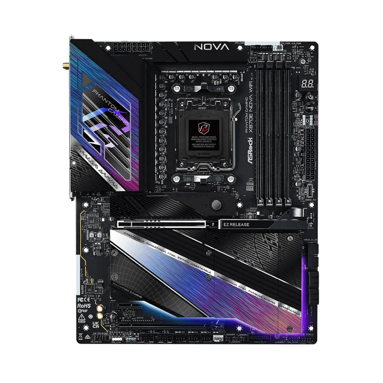 ASRock Phantom Gaming Nova WiFi AMD X870E So.AM5 DDR5 ATX Retail