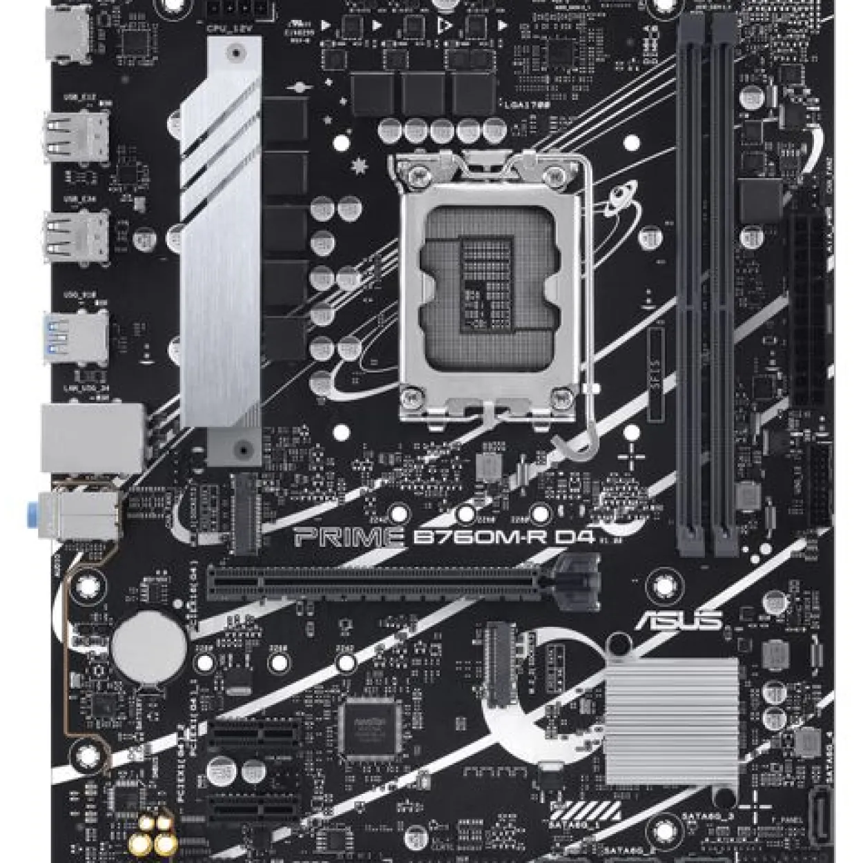 Asus Prime B760M-R D4 Intel B760 So.1700 DDR4 mATX Retail