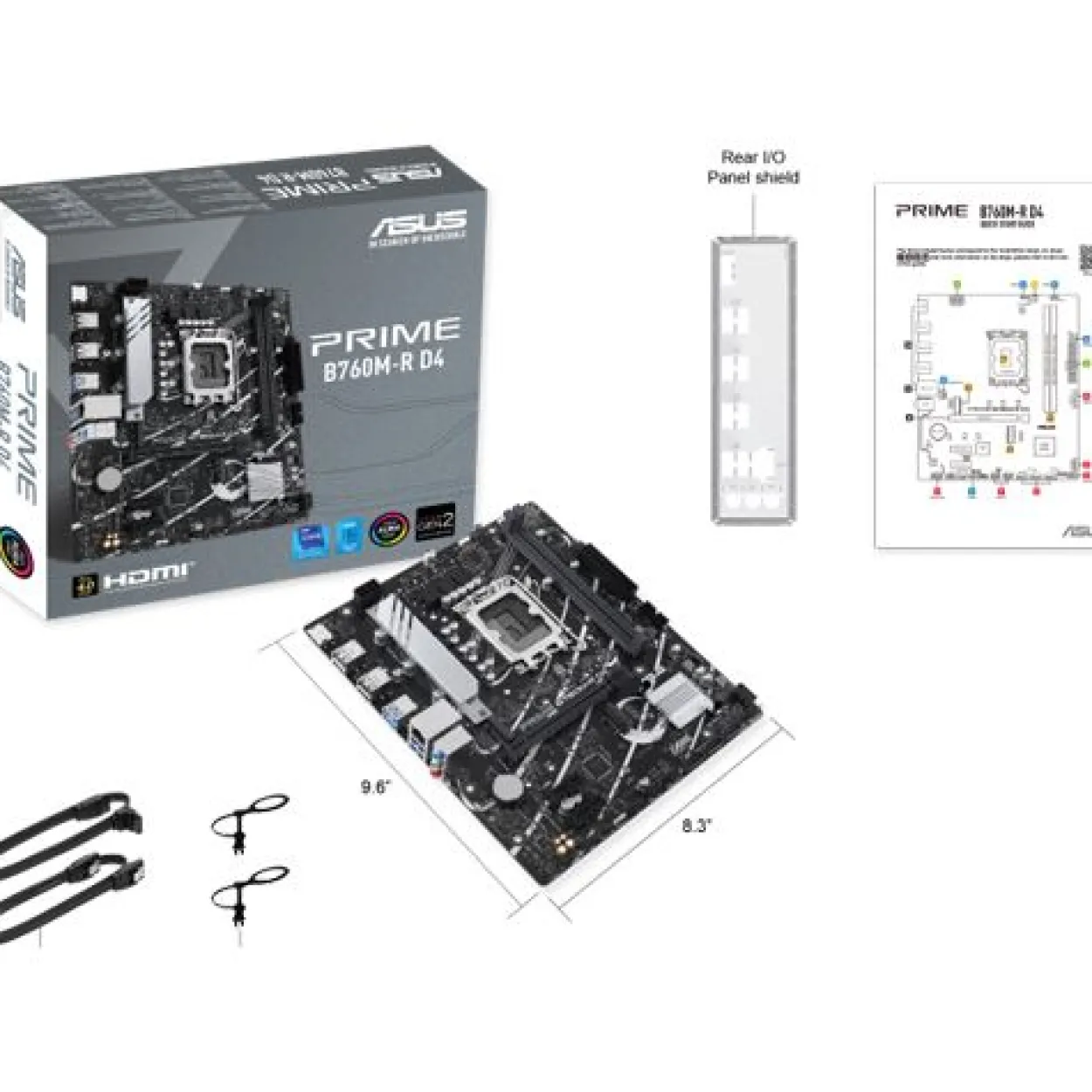 Asus Prime B760M-R D4 Intel B760 So.1700 DDR4 mATX Retail