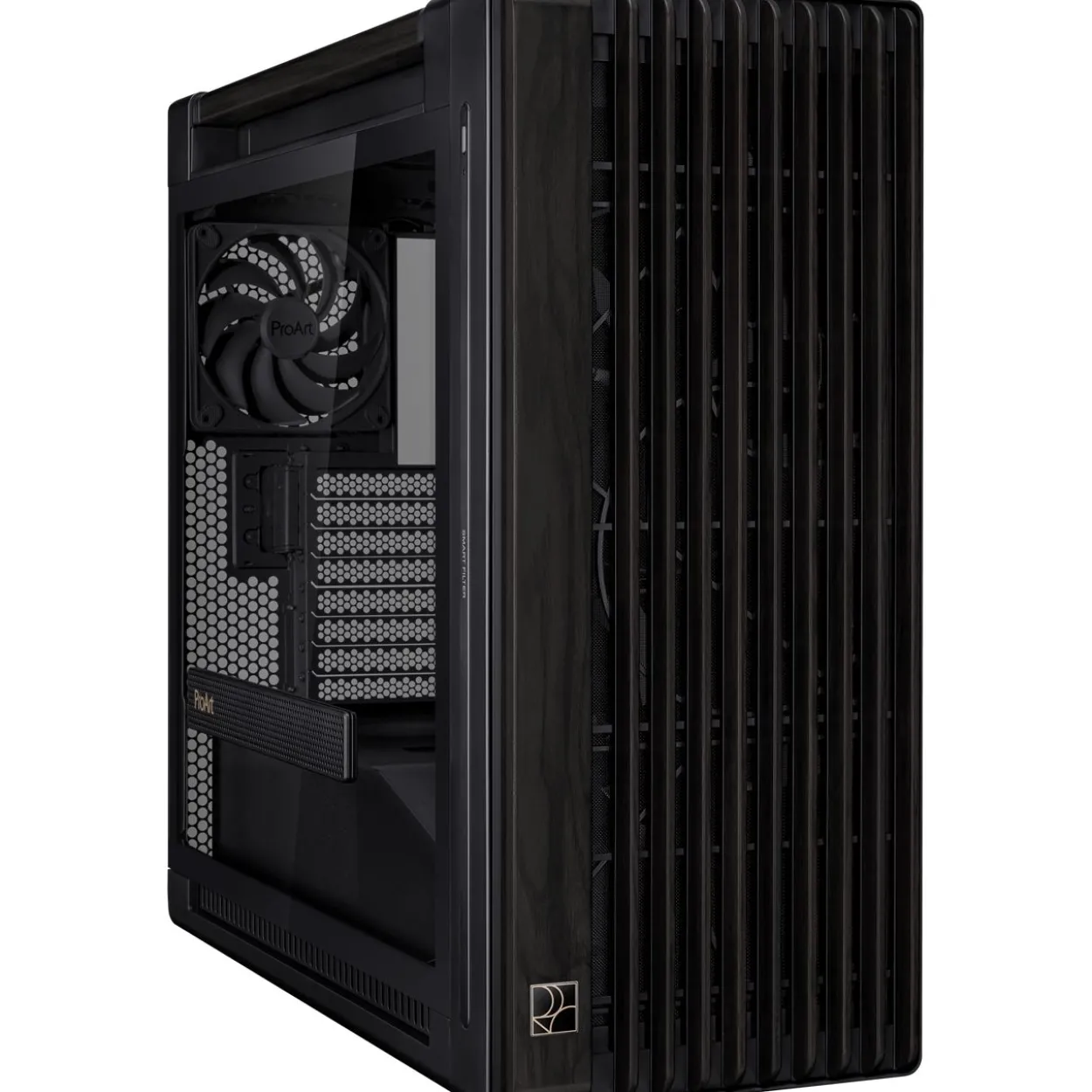 Asus ProArt PA602 Wood Edition TG Big Tower ohne Netzteil schwarz/braun