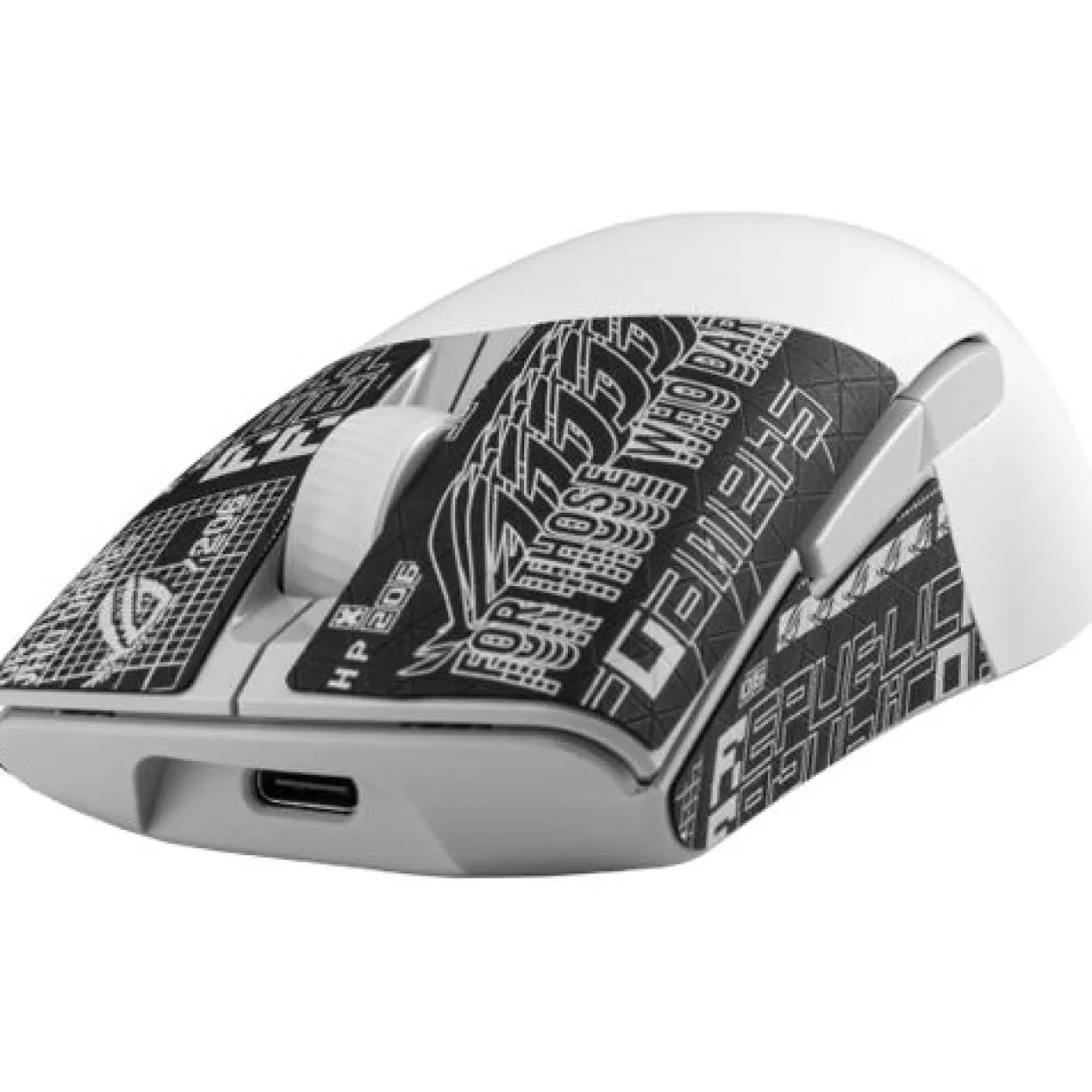 Asus ROG Keris Wireless AimPoint USB und Bluetooth weiß/grau (kabellos)