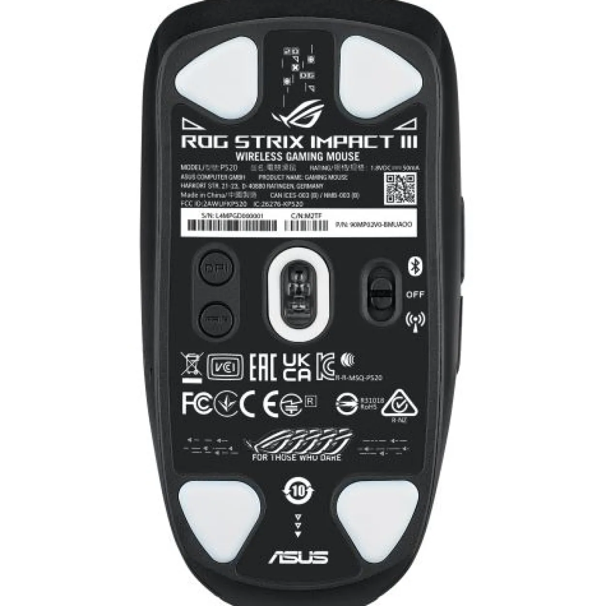 Asus ROG Strix Impact III USB und Bluetooth schwarz (kabellos)