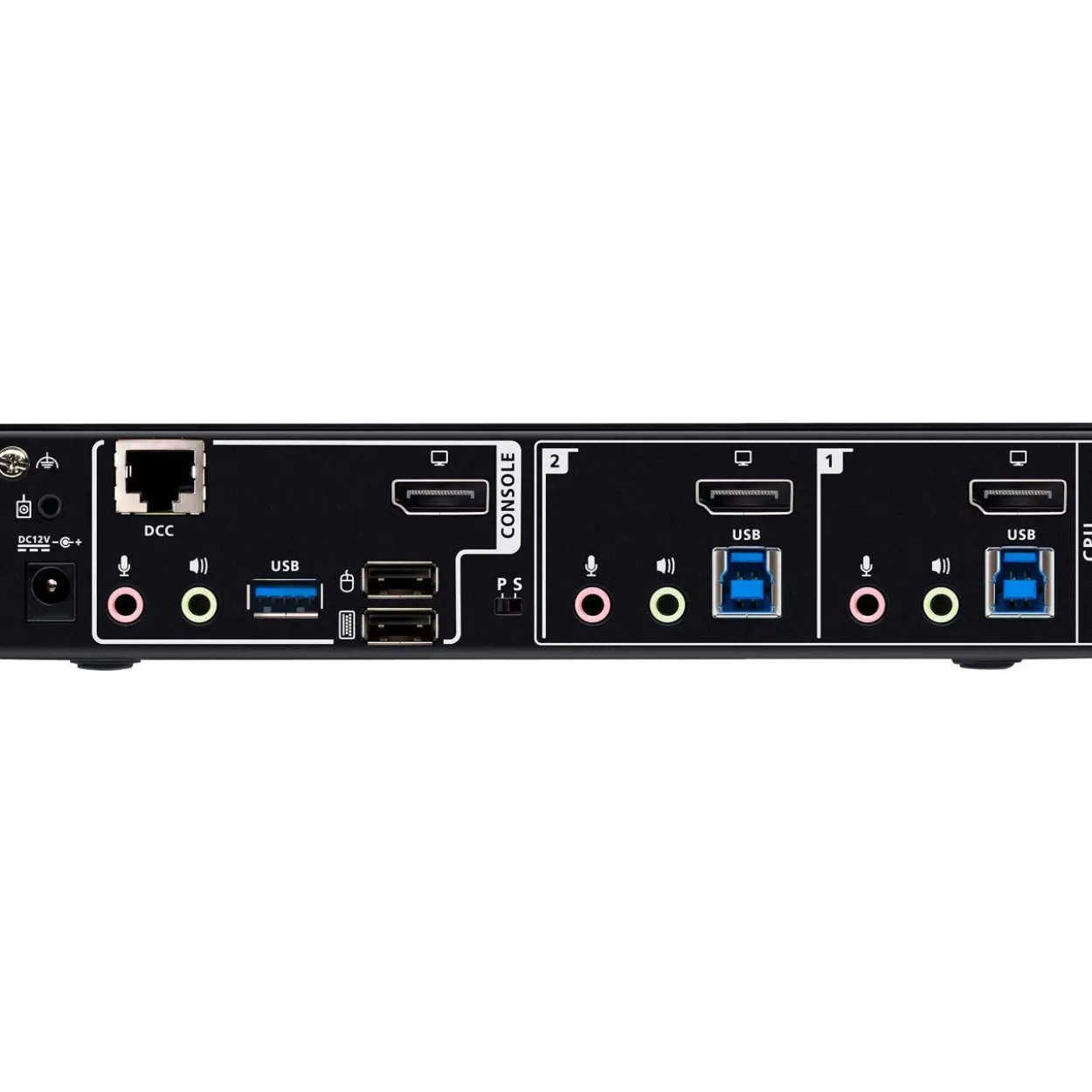 ATEN CS1922A KVMP-Switch 2-fach, DisplayPort, USB 3.0, 8K