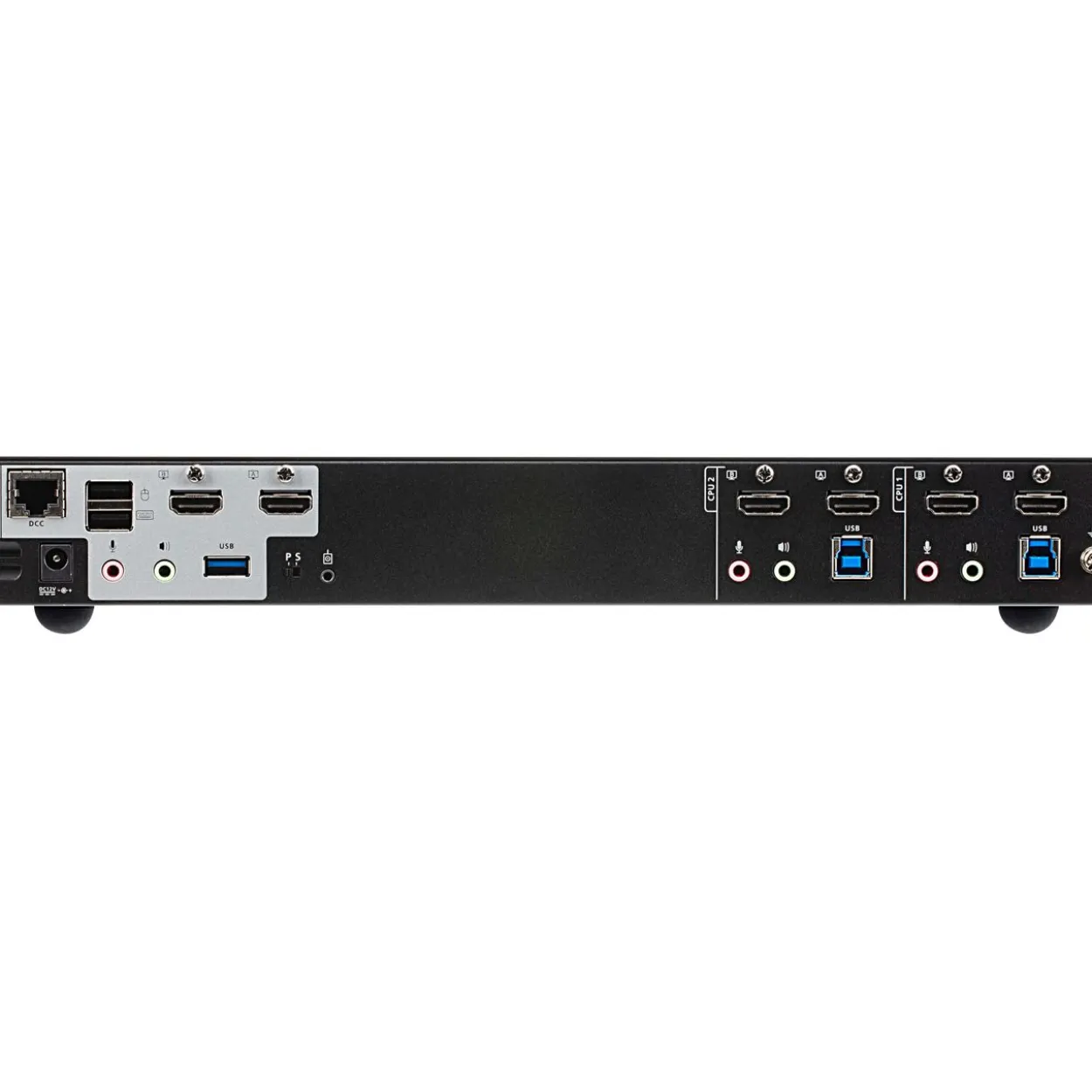 ATEN Technology CS1842 KVMP-Switch 2-fach, 4K HDMI, Dual Display, USB 3.0, Audio